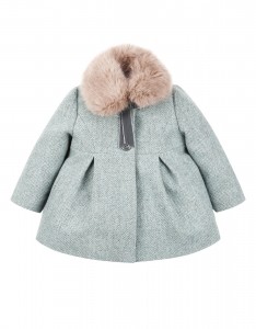 Baby Alice Aqua Tweed Coat from $770