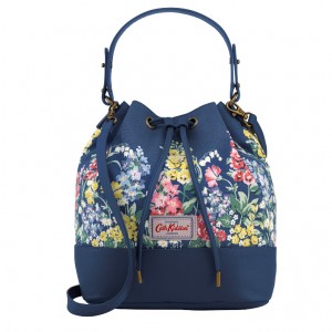 CATH KIDSTON SS16_BAG_SMALL HERBACEOUS BORDER_CANVAS LEATHER BUCKET BAG_HKD1190_556019