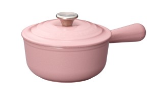 Chiffon Pink 16厘米圓形鑄鐵醬汁鍋16cm Saucepan