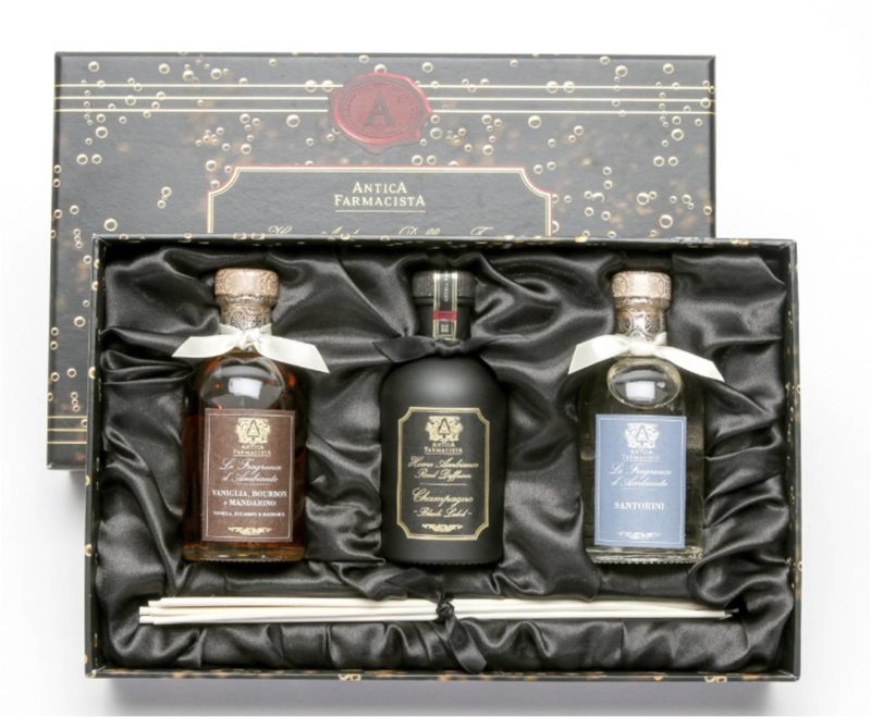 antica-farmacista_diffuser-gift-set-black-label-champagne-vanilla-bourbon-santorini_hkd790