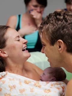 陪產婦拍攝生BB 的溫馨場面