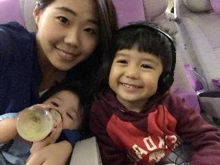 帶小孩出門●坐飛機
