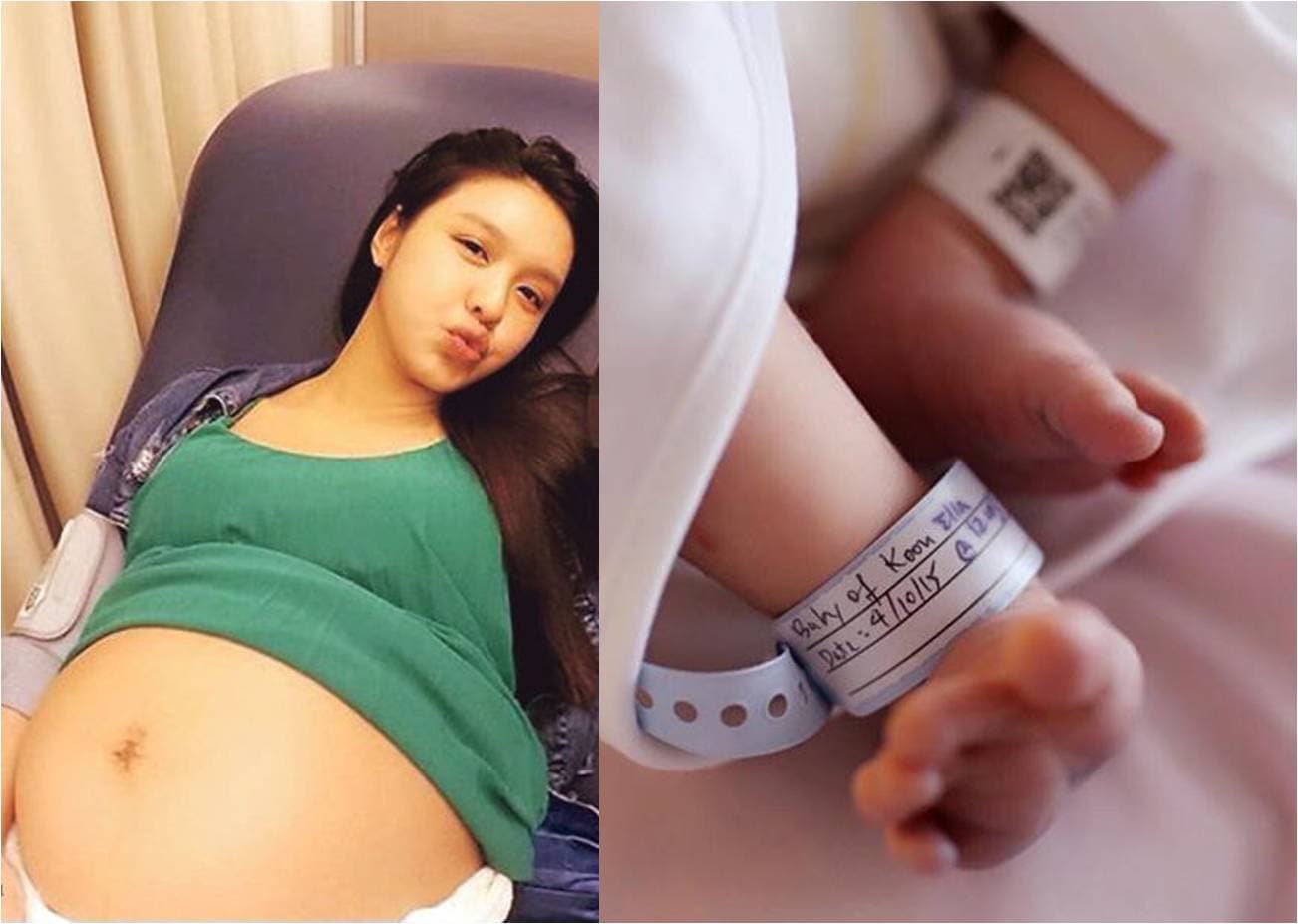 恭喜官恩娜誕下混血囝囝 !  P.S 最美孕婦比拼