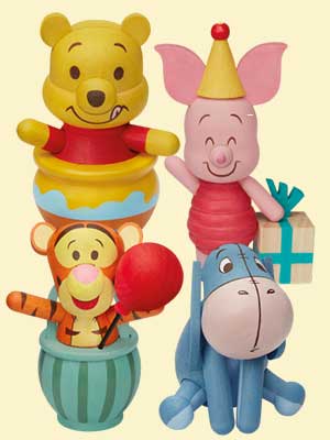 【熊粉必搶】Winnie the Pooh手作木製公仔