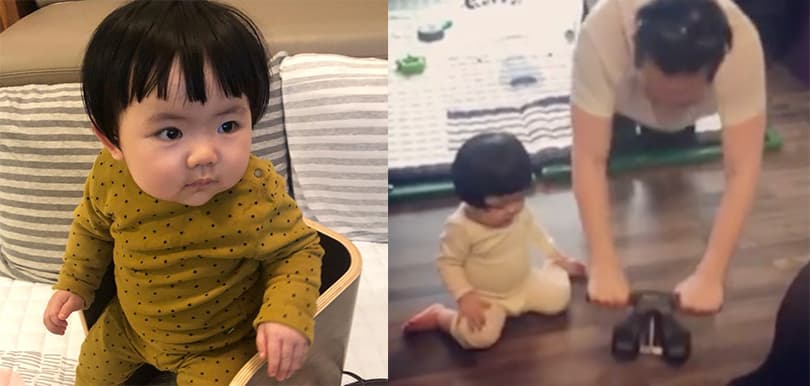 李璨琛囡囡學健身減肚腩！圓轆轆碌下碌下勁可愛