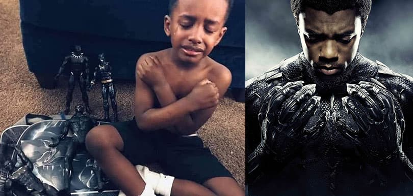 黑豹 Chadwick Boseman 離世  小朋友交叉雙臂沉痛悼念