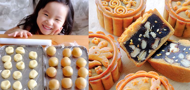 【中秋節2021】自家製健康傳統月餅食譜（白蓮蓉和棗蓉果仁餡）