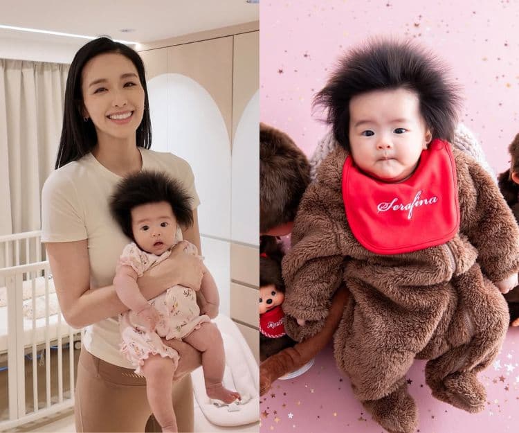 曾淑雅女兒「大爆髮」！頭髮茂密程度驚人萌樣勁cute  BB髮量多少反映健康？剃髮有用嗎？胎毛製作飾品留住美好回憶