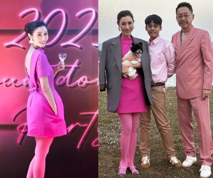 李嘉欣挑戰「死亡Barbie粉」look 一家三口粉紅look襯到絕!11歲兒子Jayden近照曝光!1個原因拒愛兒入娛樂圈