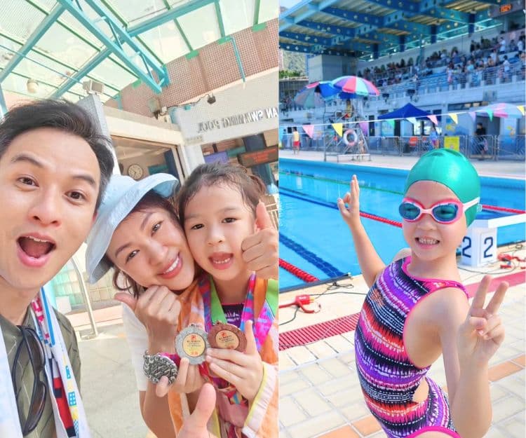 TVB御用師奶李漫芬培育7歲女做小飛魚!游泳比賽勇奪3獎 賽前做1件事助減壓!4大好處鍛煉小朋友自信心