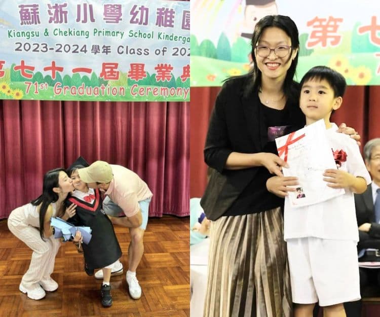林芊妤Coffee兒子升小一!畢業表演企C位搶fo 媽媽大感不捨!曾讀3間幼稚園 1原因棄讀名幼轉讀傳統名校!