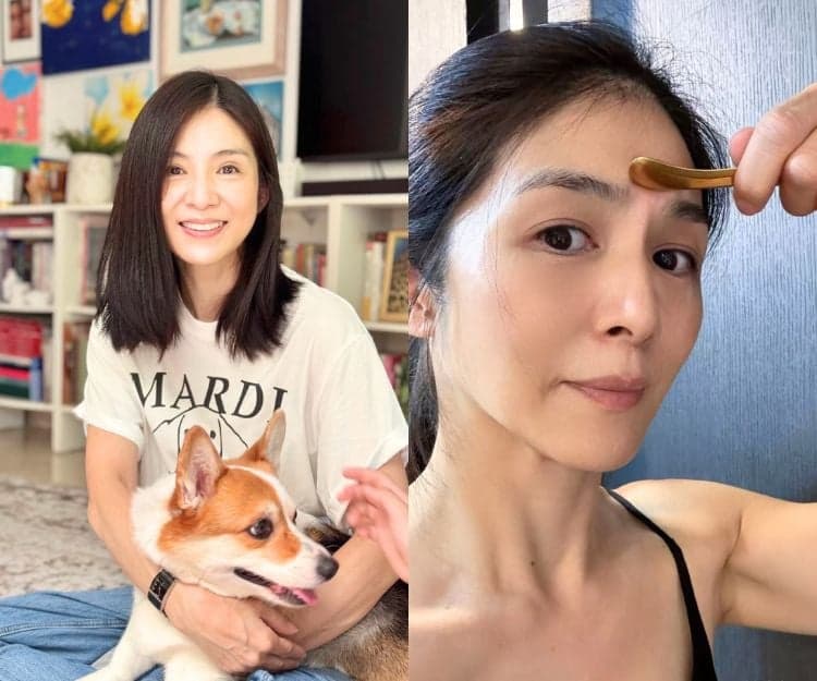51歲楊采妮素顏曬白滑緊緻肌 2子之母保養心得:最緊要快!公開妝前5分鐘臉部運動+美容工具好物