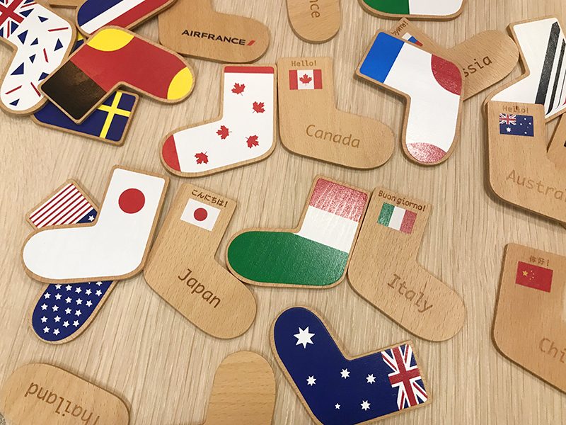 日本木製國旗認識配對玩具 HK$430