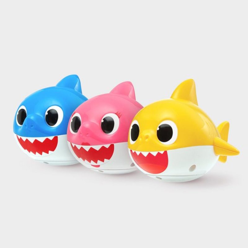 Pinkfong - 淋浴玩具 - LED鯊魚家族