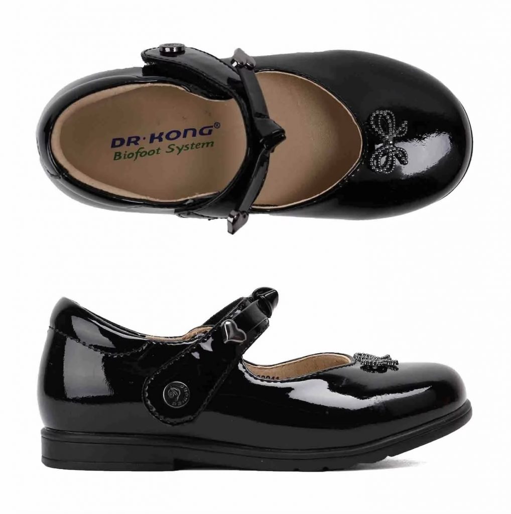 返學鞋：Dr. Kong 女童黑皮鞋（HK$539）
