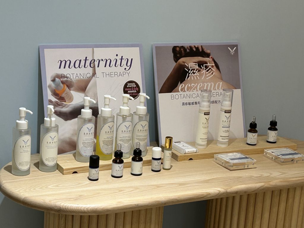 SOVOS Aromatherapy有專為孕婦及濕疹人士研製的產品。